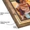 Americanflat Vintage Picture Frame with Beaded Accents with Shatter Resistant Glass and Easel Stand